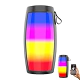 Light Up Speaker, Small Outdoor Boombox, Handheld Camping Radio, Portable...