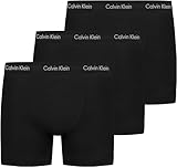 Calvin Klein Herren 3er Pack Boxershorts Trunks Unterwäsche, Schwarz...