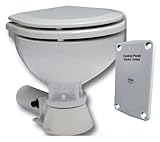 Sawesto Elektrische Bootstoilette Kompakt WC mit Bedienungspaneel | 12V...