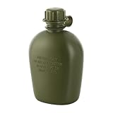M-Tac Militär Feldflasche 1L – BPA-frei, Robuster Trinkflasche für...