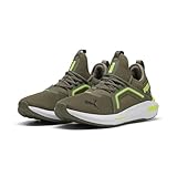 PUMA Unisex SOFTRIDE ENZO 5 Straßen-Laufschuh, Loden Green-Yellow ALERT,...