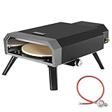 Royal Gourmet Pizzaofen Kompakt Gas-Pizzagrill inkl. Pizzastein 4 kW...