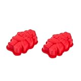Ipetboom 2 Stück Silikon Backformen Diy Cartoon Kuchenformen für Kekse...