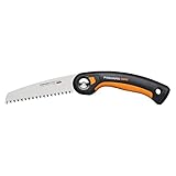Fiskars Plus Klappsäge, Für dicke Stämme und Äste, 3 Schneidpositionen,...