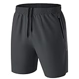 HMIYA Herren Sport Shorts Kurze Hose Schnell Trocknend Sporthose Leicht mit...