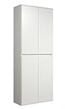 trendteam smart living - Nevada - Mehrzweckschrank - Weiß - Schrank mit 4...