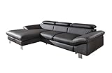 Mivano Ecksofa Driver in modernem Design / Ledersofa in L-Form mit...