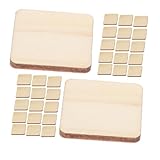 AUTSUPPL 100 Stück Natürliche Holzplatten Quadratisch DIY Basteln...