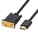 Loydia HDMI auf VGA Kabel, HDMI zu VGA Konverter-Kabel (Stecker zu Stecker)...