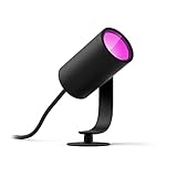 Philips Hue White & Color Ambiance Lily Gartenstrahler 1er schwarz 350lm...