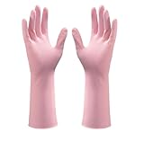 AHUFGN Gummihandschuhe 3 Paar Hausarbeitshandschuhe-Set, Wiederverwendbare...