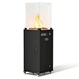 Gas Terrassenstrahler - 11kW Leistungsstarker Standheizer mit Rädern für...