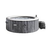 INTEX PureSpa Greywood Deluxe - Whirlpool für 4-Personen, mit grauer...