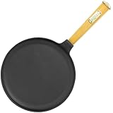 Gusseisen-Pfanne 24 cm Crêpes Pfannkuchen Bratpfanne BRIZOLL Holzgriff...