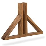 NOOR Standfuß für Paravents - Flechtzaunhalter 50x6 cm - robuster...