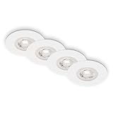 BRILONER - 4er Set Einbauleuchten Decke LED, Einbaulampen ultraflach,...