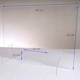 Queence | Hochwertiger Spuckschutz aus Acrylglas | Ideal für Verkaufs-/...