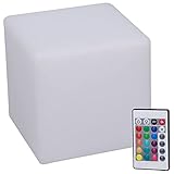 NOENNULL LED-Würfel-Nachtlicht – RGB 16 Farben, Würfel-Stimmungslampe...