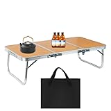 Hemousy Campingtisch,Faltbarer Picknicktisch - Klappbar Leicht Tragbar Für...