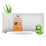 sleepling Aloe Vera Kopfkissen 40 x 80 cm, Hautfreundliches Kissen...
