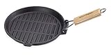 ECHTWERK EW-GE-1235 Grillpfanne aus Gusseisen mit Grillstreifen-mit...