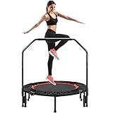 LIFERUN Fitness Trampolin Indoor Ø101cm,Tragfähigkeit 150 kg,Workout...