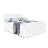 ALTDECOR Boxspringbett mit H3 Matratze-Bonellfederung, H4...