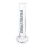 ROWI Turmventilator 74cm hoch | weiss | 3 Stufen, Oszillationsmodus,...