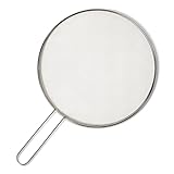 Amazon Basics Fettspritzschutz für Bratpfanne, 33cm, Edelstahl,...