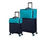 it luggage Duo-Tone Softside 8 Wheel Spinner, Capri Breeze/Dress Blues,...