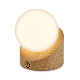 BRILONER - Mini LED Tischlampe kabellos IP54 mit Touch, dimmbar in Stufen,...