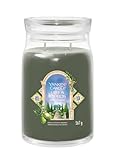 Yankee Candle Duftkerze im Glas (groß) OLIVE & CYPRESS - Signature Kerze...