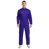 renvena Herren Einteiler Arbeitsanzug Overall Jumpsuit Lang Schutzanzug mit...