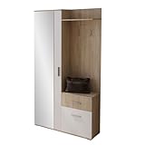 Mirjan24 Garderoben-Set Epic, praktische Wandgarderobe mit 2 Kleiderhaken,...