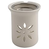 Räucherstövchen Keramik Weiß – Sternenblume Design mit Edelstahlsieb &...