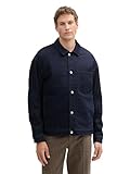 TOM TAILOR Denim Herren Relaxed Fit Jeansjacke mit Teddy-Futter,10115 -...