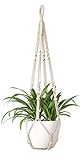 Mkouo Makramee Blumenampel Boho Deko Baumwollseil Blumentopfhalter...