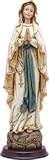 Unbekannt Heiligenfigur Madonna Lourdes, Holzoptik, Höhe 12cm