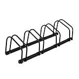 Relaxdays Fahrradständer Boden, für 4 Räder, bis 60 mm Reifenbreite,...