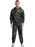 FEESHOW Herren Damen Sauna-Anzug Athletics Schwitzanzug zur Gewichts- und...