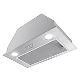 Hermitlux Dunstabzugshaube 52cm Eeingebaut, Abluft/Umluft, 750m³/h...