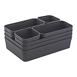 1x Schubladen-Organizer Set Aufbewahrungs-Box Einteiler Trenn-System...