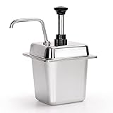 Saucenpumpenspender, 2,5 l Edelstahlwärmer für heißen Fudge und Käse,...
