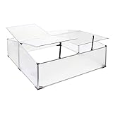 Wiltec Doppel Frühbeet Gewächshaus aus Aluminium, 100 x 120 x 40 cm,...