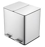 STEELSØN Gloas Mülleimer 2 Fächer – Mülltrennsystem Küche 2x15 L aus...