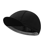 BikingBros Black Cycling Cap - Polyester White Cycling Hat-Under Helmet -...