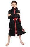 CoolChange Akatsuki Mantel für Kinder | Itachi Cosplay Kostüm | Größe:...