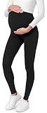 Be Mammy Lange Umstandsleggings aus Baumwolle Leggings für Schwangere...