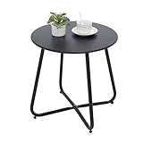 Fokebel Beistelltisch, Kleiner Beistelltisch Metall, Garten Rund, Couchtish...