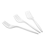 Packung mit 100 wiederverwendbaren Gabeln, wiederverwendbar, hohe...